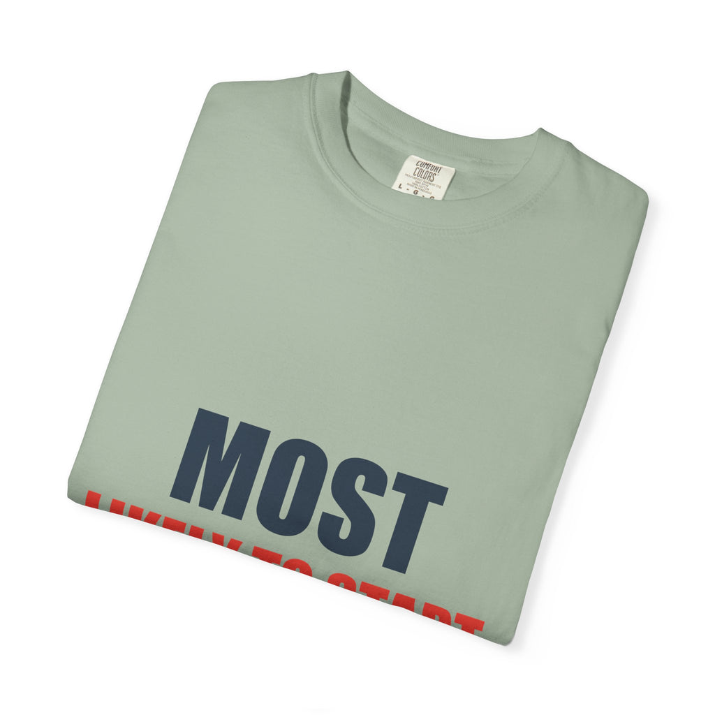 Most Likely To Start Christmas Drama Matching Family Tee