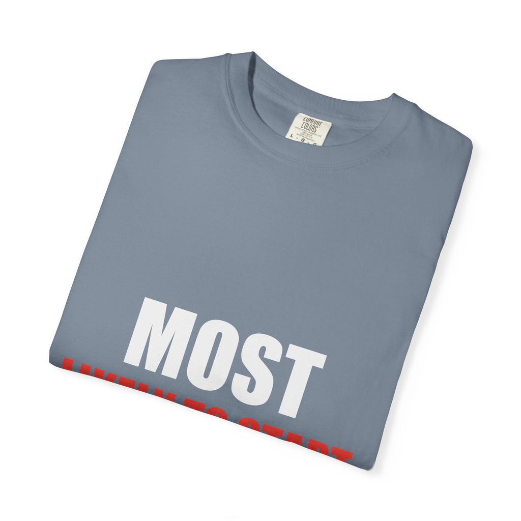 Most Likely To Start Christmas Drama Matching Family Tee
