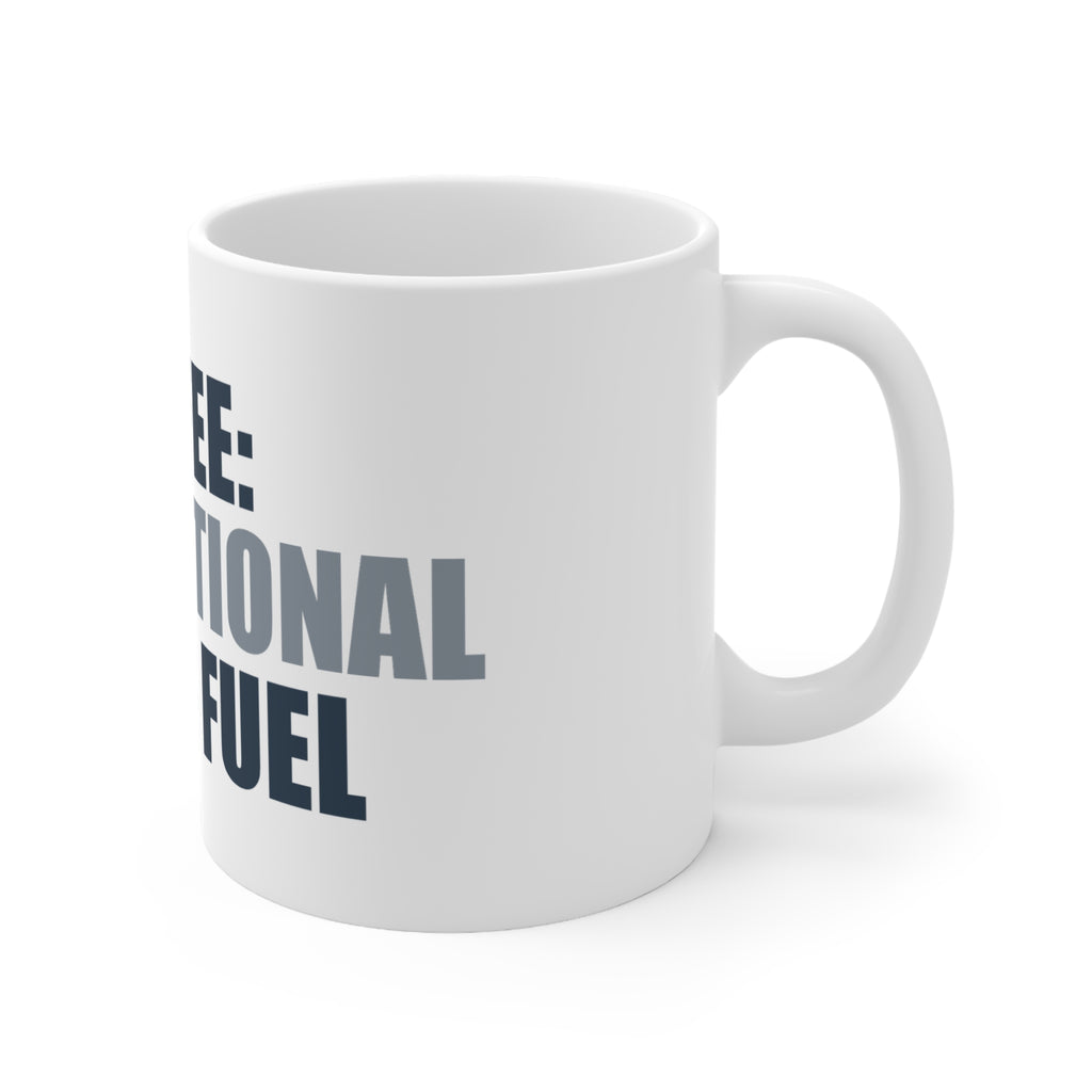 Coffee Mug Funny Work Humor Gift - Chaos Fuel Typography