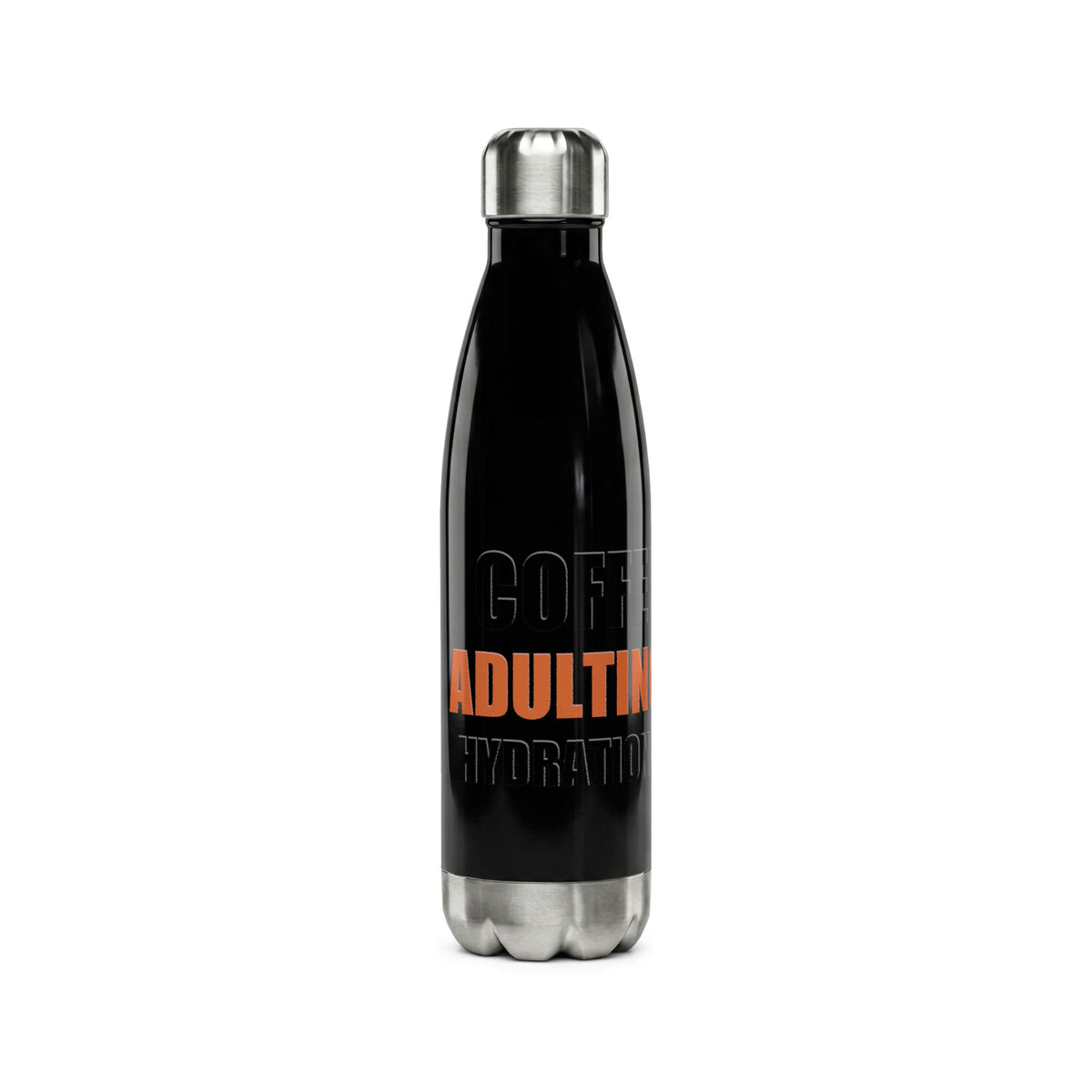 Coffee First Adulting Second Water Bottle | Funny Holiday Gift