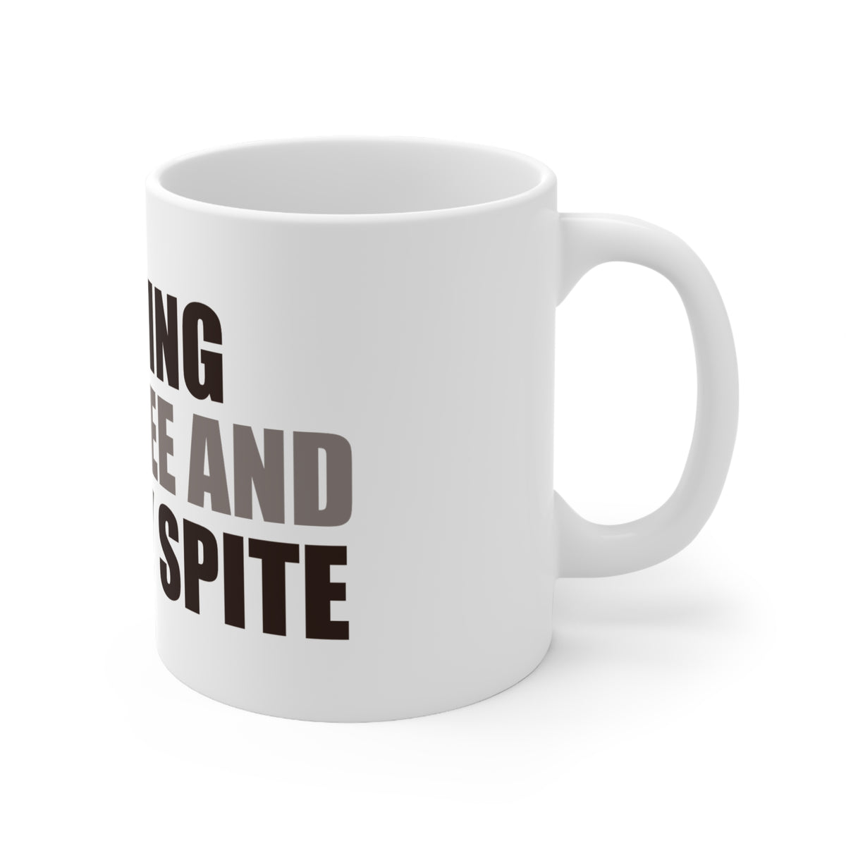 Running on Coffee and Holiday Spite Mug | Funny Gift