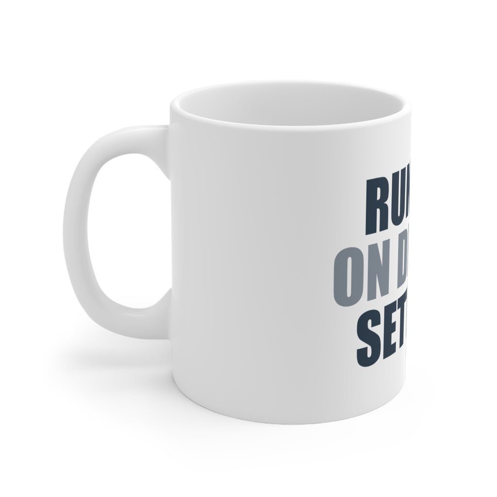 Funny Coffee Mug Running on Default Settings | Sarcastic Gift