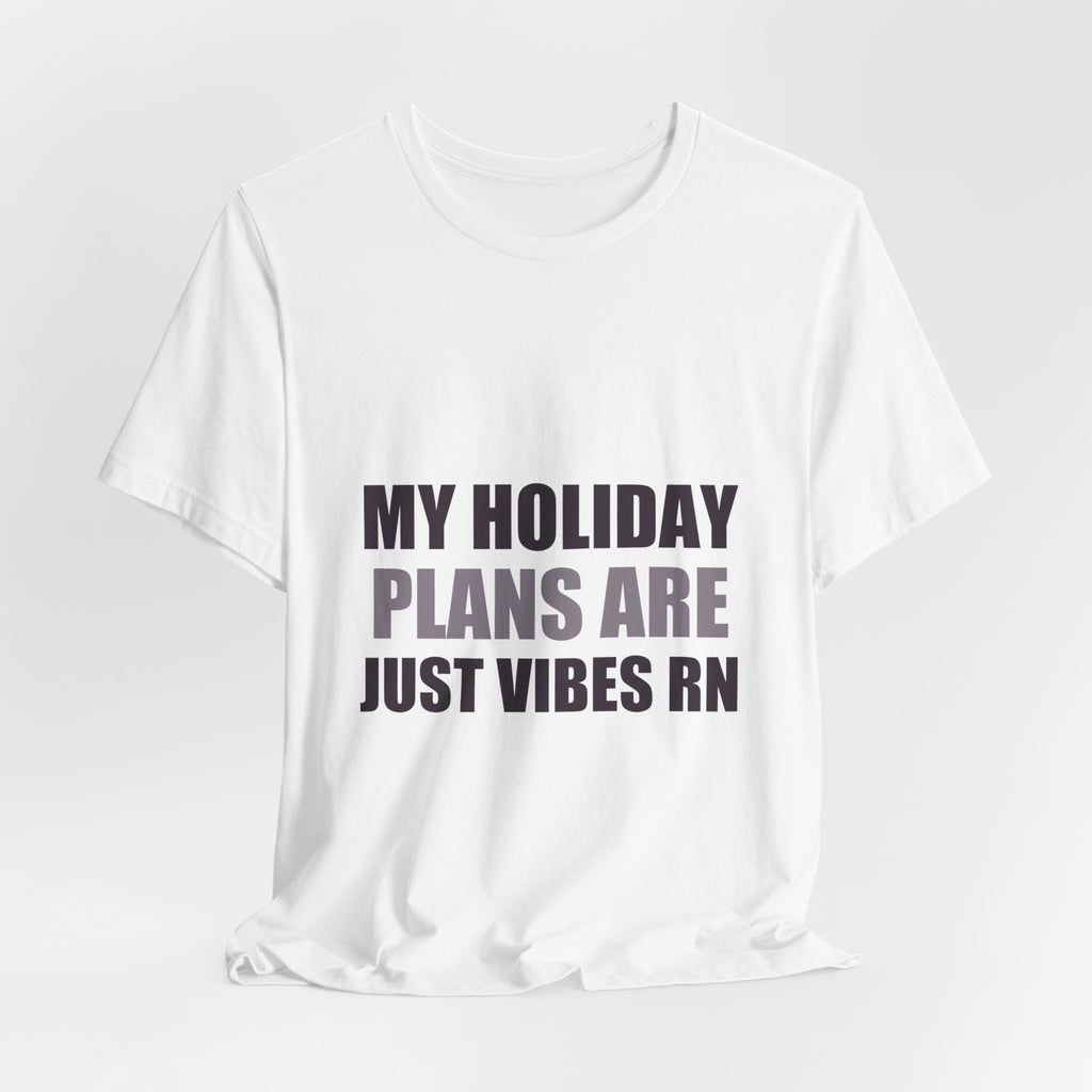 Holiday Plans Vibes Tee | Confused Thanksgiving Christmas Gift