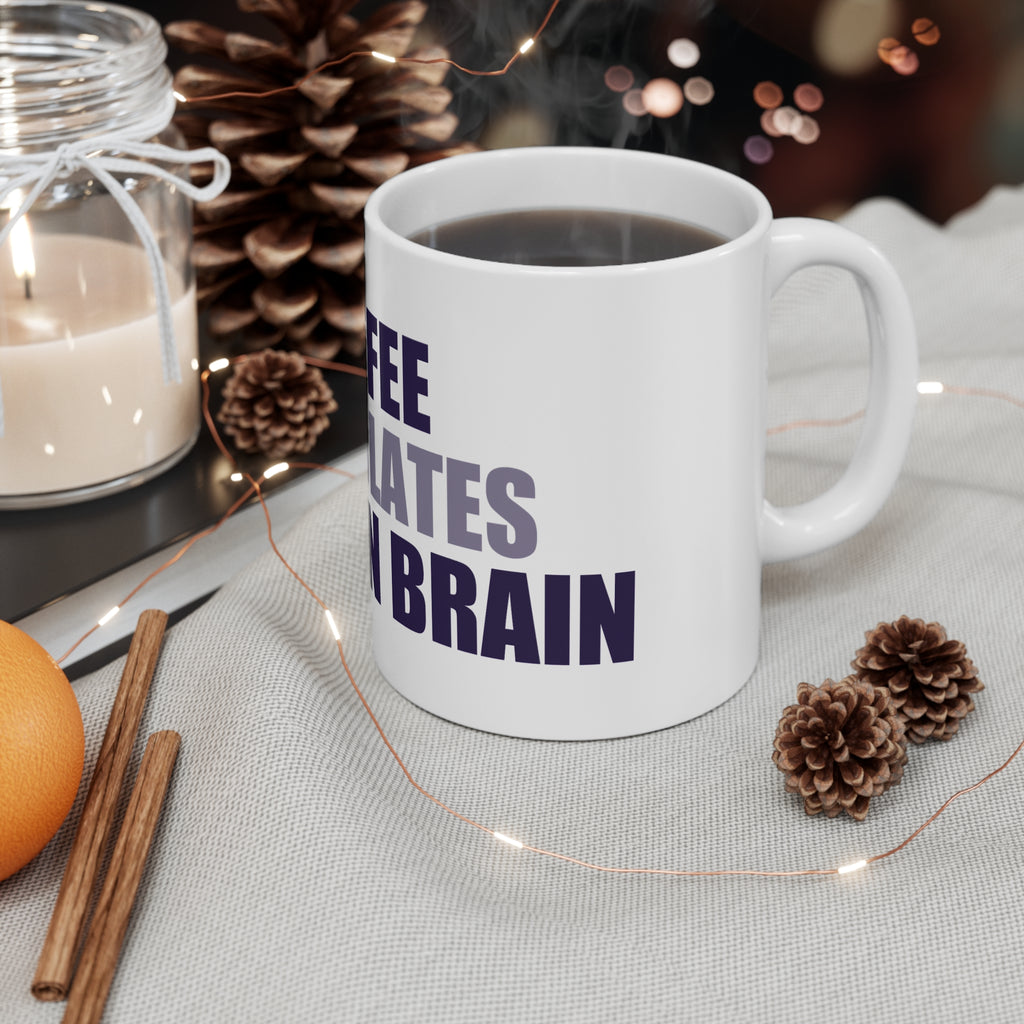 Coffee Translates My Alien Brain Mug | Space Humor