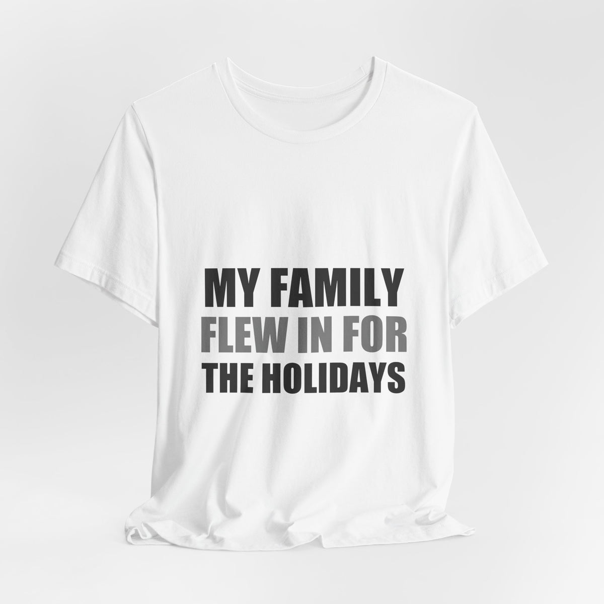 My Family Flew In For The Holidays | Alien Tee | Funny Space Gift