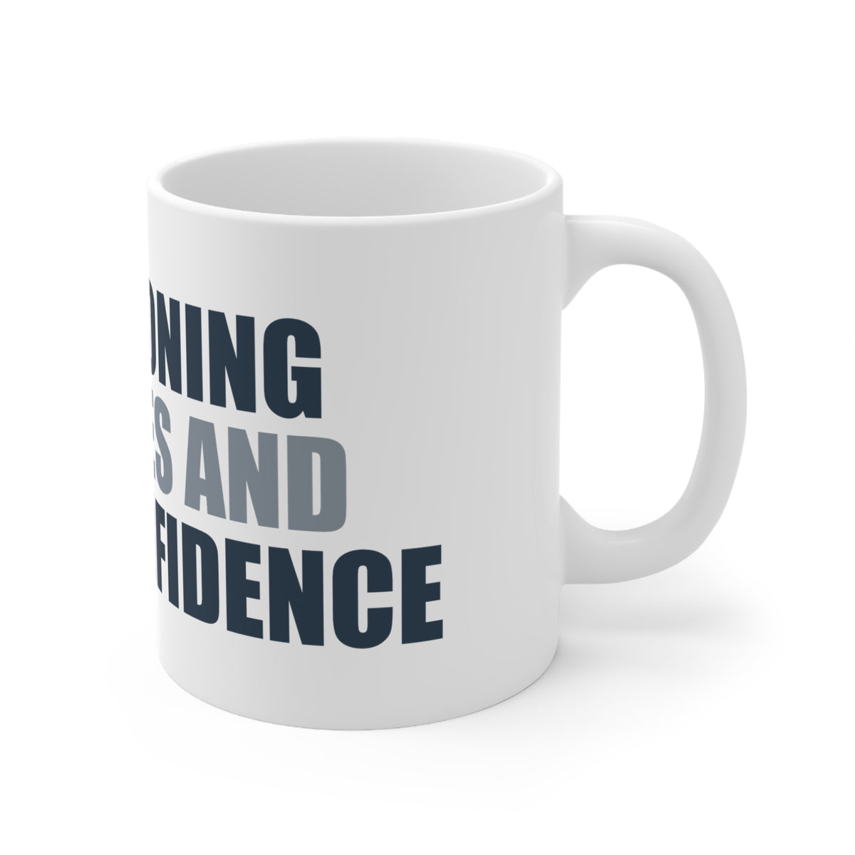Funny Coffee Mug For Work Stress - Functioning on Fumes