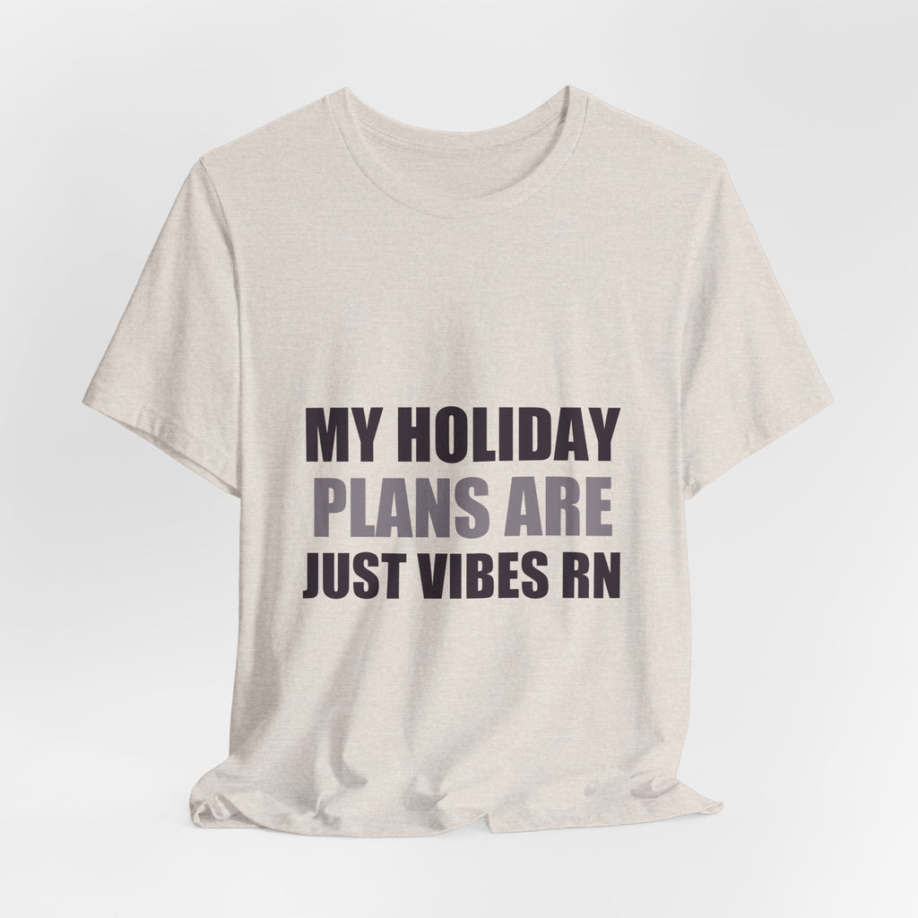 Holiday Plans Vibes Tee | Confused Thanksgiving Christmas Gift