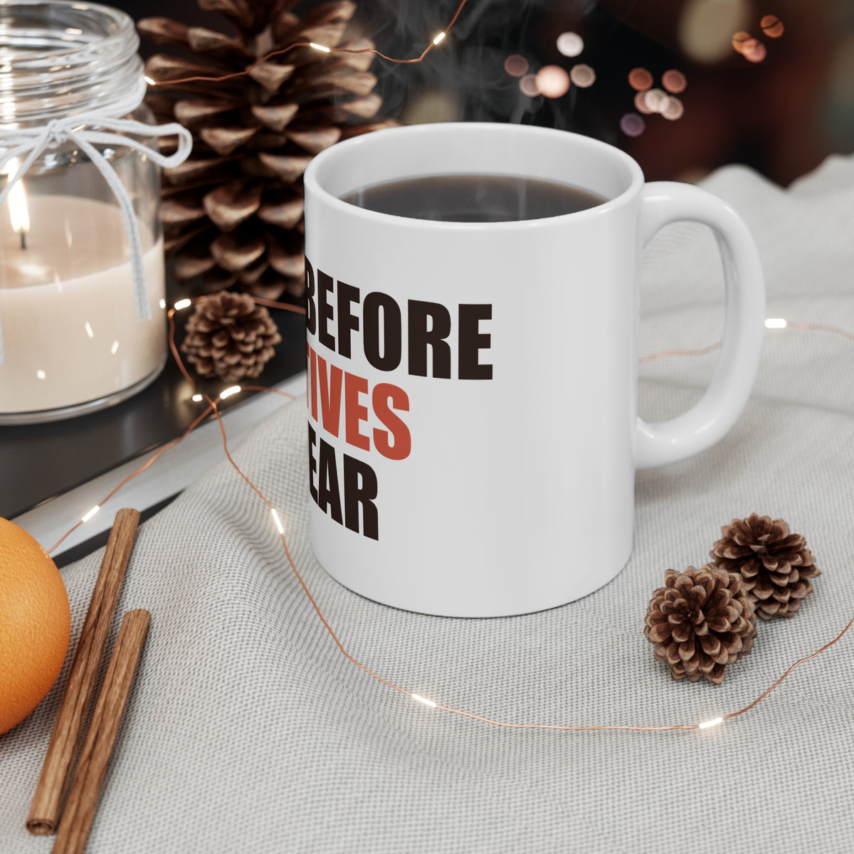Coffee Before Relatives Appear Mug | Holiday Humor Gift