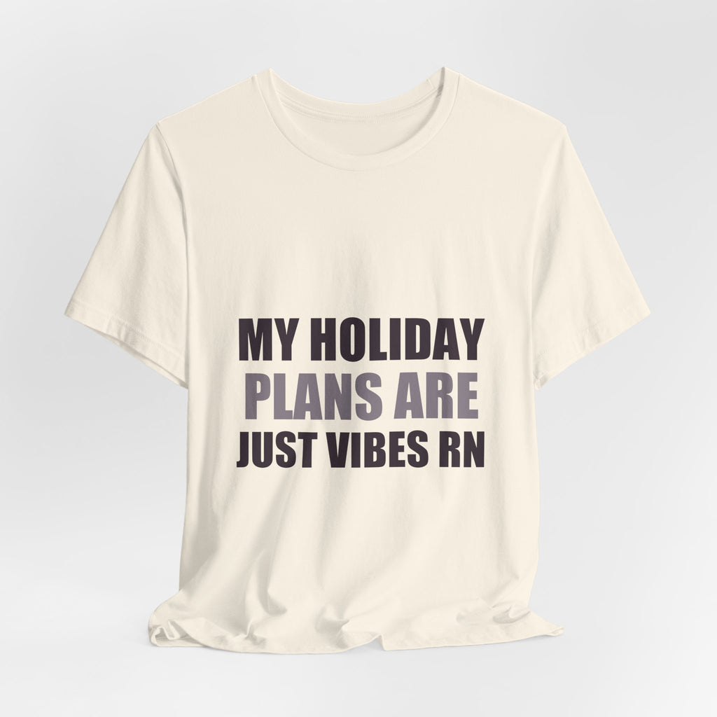 Holiday Plans Vibes Tee | Confused Thanksgiving Christmas Gift