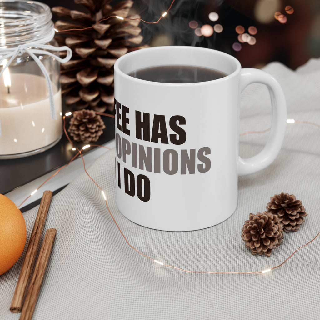 Coffee Mug with Funny Quote - Caffeine Humor Gift